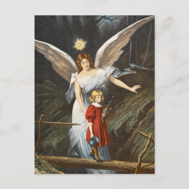 Carte postale vintage Guardian Angel (Devant)