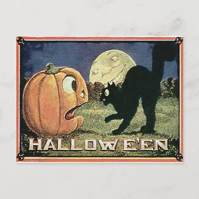 Carte Postale Vintage Halloween (Devant)