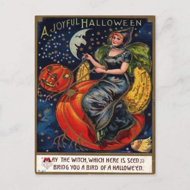 Carte postale Vintage Halloween (Devant)