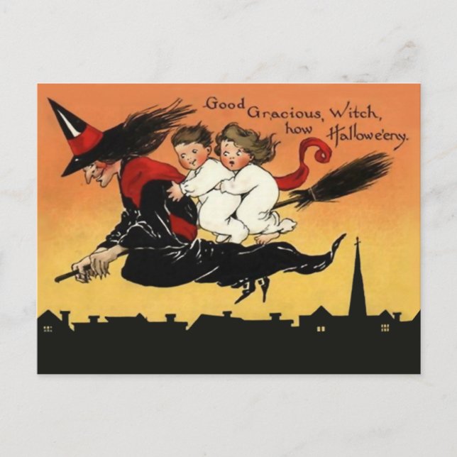 Carte postale vintage Halloween Art (Devant)