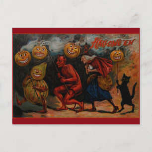 Carte postale vintage Halloween, Raphael Tuck 1909