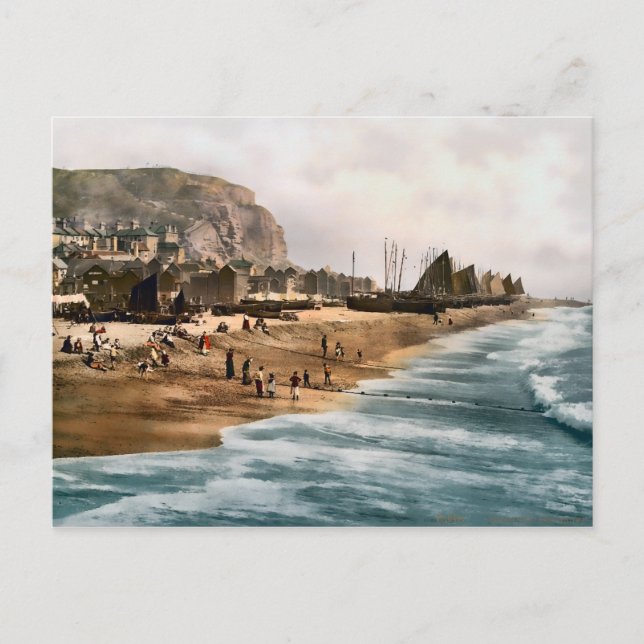 Carte Postale Vintage Hastings Sussex Angleterre (Devant)