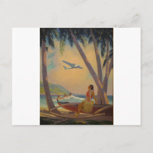 Carte Postale Vintage Hawaiian Travel - Hawaii Girl Dancer