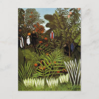 Vintage Henri Rousseau Paysage exotique