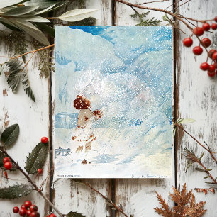 Carte Postale Vintage Honneur C. Appleton La Reine des neiges