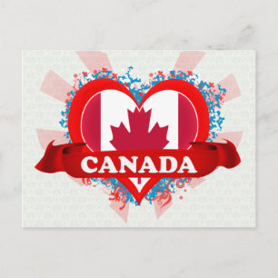 Carte Postale Vintage I Love Canada
