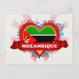 Carte Postale Vintage I Love Mozambique