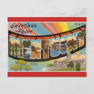 Carte Postale Vintage, image du Kentucky.