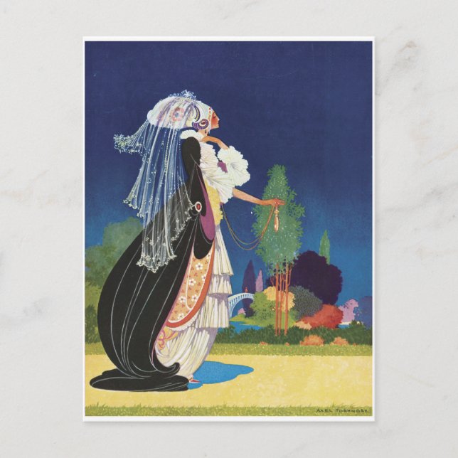 Carte postale Vintage "Imaginaire Lady" (Devant)