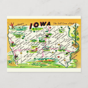 Carte postale vintage Iowa
