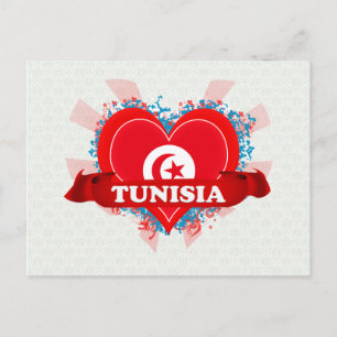 Carte Postale Vintage J'aime la Tunisie