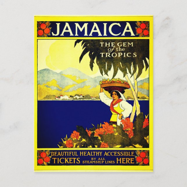Carte Postale Vintage Jamaïque Travel (Devant)