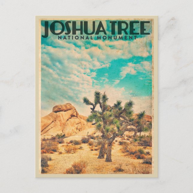 Carte postale vintage Joshua Tree Travel (Devant)