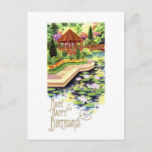 Carte postale vintage Joyeux Anniversaire