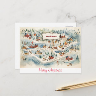 Carte postale vintage Joyeux Noël