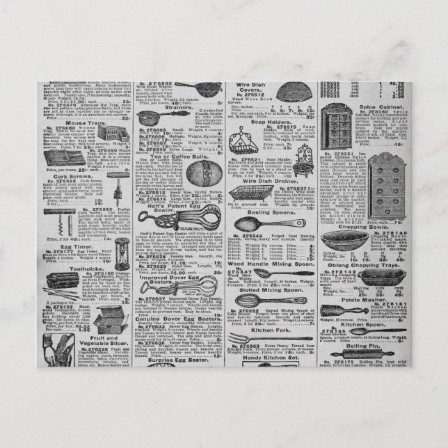 Carte Postale Vintage Kitchen (Devant)