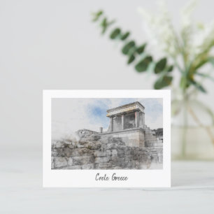Carte postale vintage Knossos Palace - Héraklion