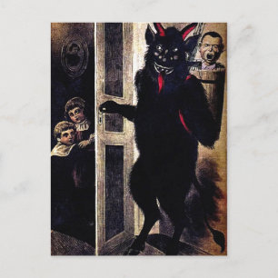 Carte postale vintage Krampus Christmas