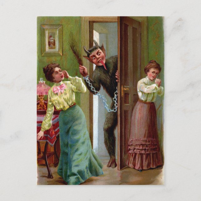 Carte Postale Vintage Krampus Surprise (Devant)