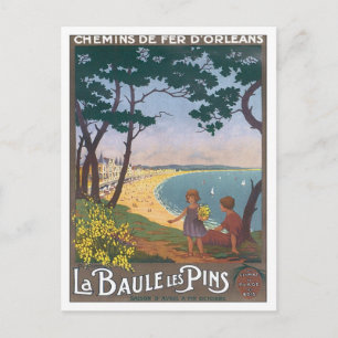Carte Postale Vintage La Baule Les Pins