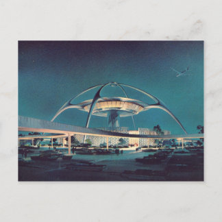 Carte postale vintage LAX Los Angeles Airport
