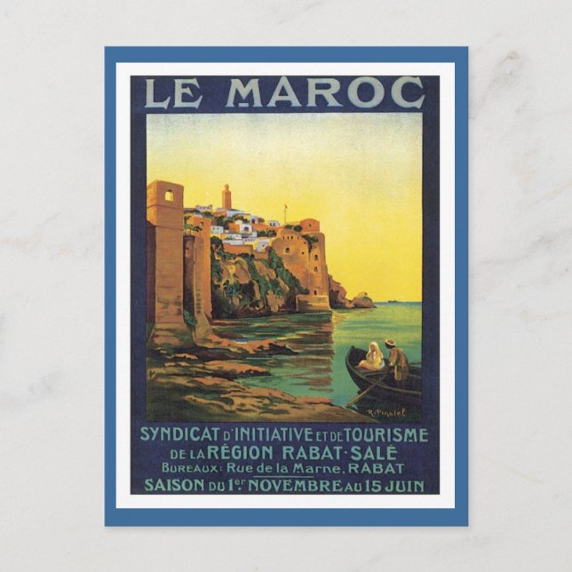 Carte Postale Vintage Le Maroc (Devant)