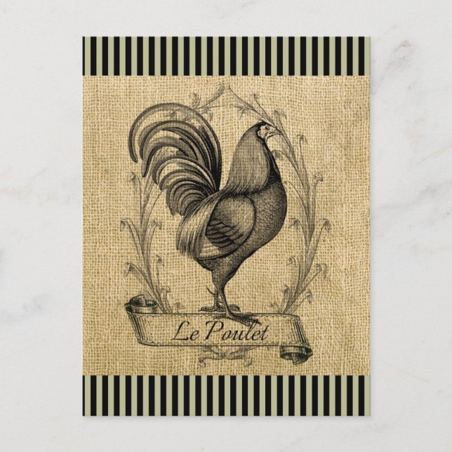 Carte Postale Vintage Le Poulet (Devant)