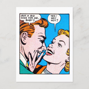 Carte Postale Vintage les années 50 Romantic Comics Panel A Eu U