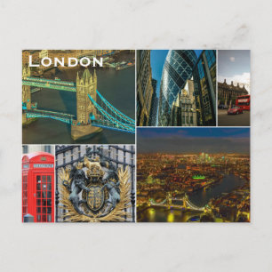 Carte postale vintage London Travel Tourism