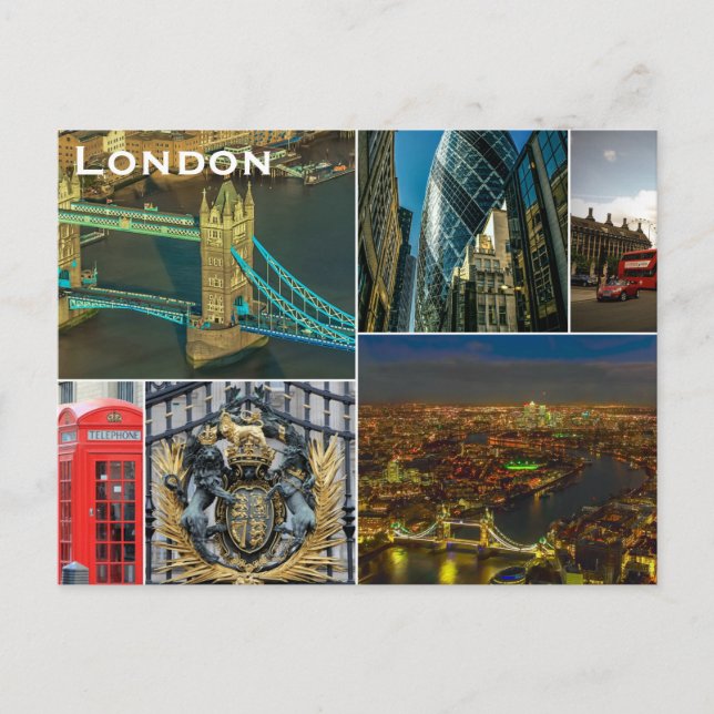 Carte postale vintage London Travel Tourism (Devant)