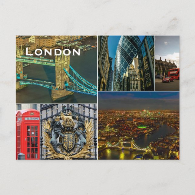 Carte postale vintage London Travel Tourism (Devant)