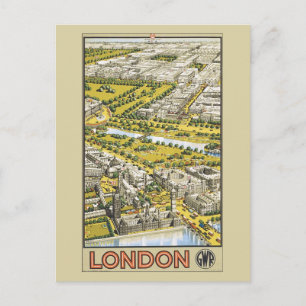 Carte Postale Vintage Londres Great Western
