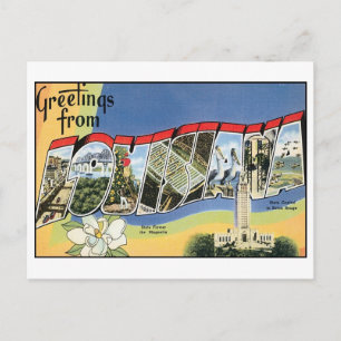 Carte postale vintage Louisiane