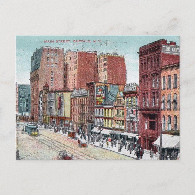 Carte Postale Vintage Main St Postcard  (Devant)