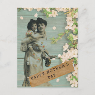 Carte Postale Vintage Maman Altered Art Fête des mères