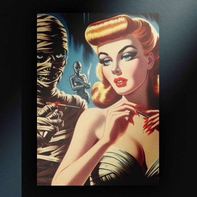 Carte Postale Vintage maman fille (Créateur téléchargé)