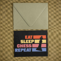 Vintage Manger dormir échecs répéter Chess Pièce