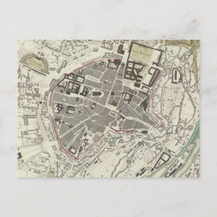 Carte Postale Vintage Map of Munich Germany