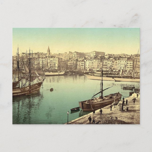 Carte Postale Vintage Marseille, France - (Devant)