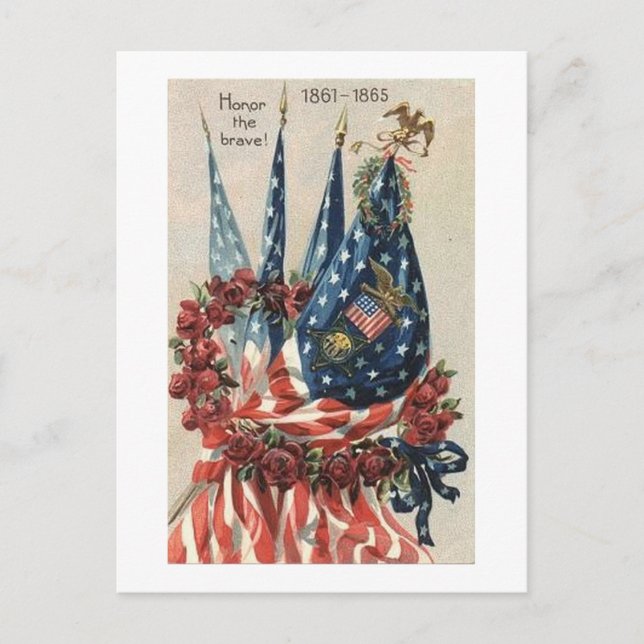 Carte postale vintage Memorial Day (Devant)