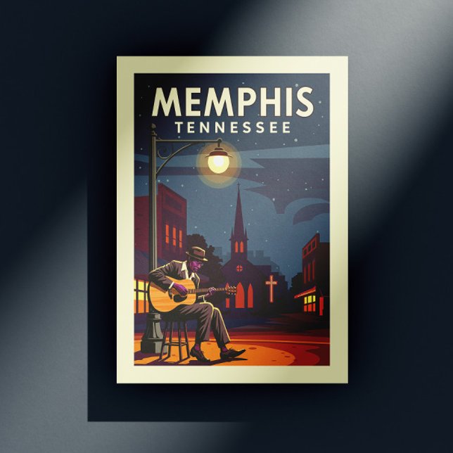 Carte Postale Vintage Memphis Tennessee (Créateur téléchargé)