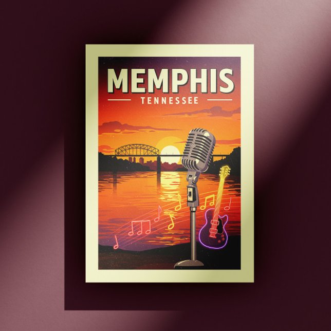 Carte Postale Vintage Memphis Tennessee (Créateur téléchargé)