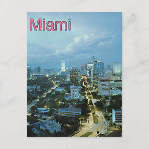 Carte Postale Vintage Miami, Floride, USA -