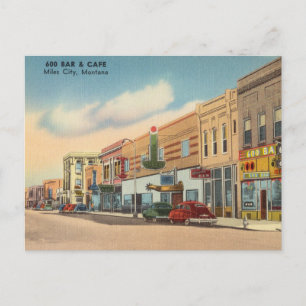 Carte Postale Vintage, Miles City, Montana
