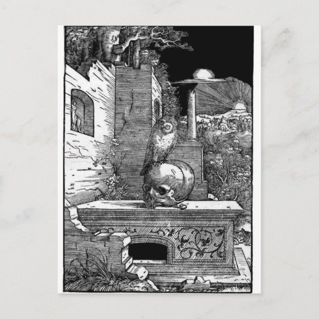 Carte postale vintage Momento Mori (Devant)