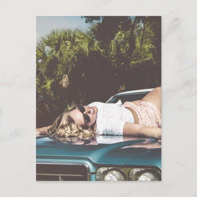 Carte Postale Vintage Monroe inspiré (Devant)