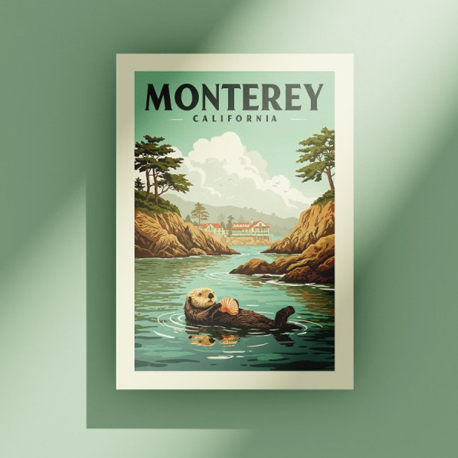 Carte Postale Vintage Monterey Californie (Créateur téléchargé)