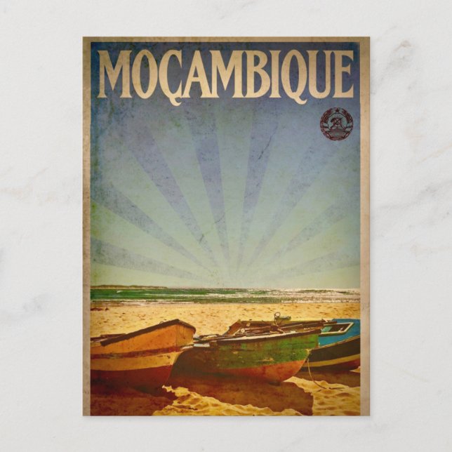 Carte postale vintage Mozambique Travel (Devant)