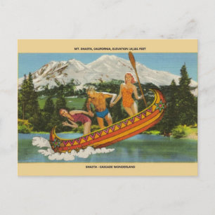 Carte postale vintage Mt. Shasta Cascade Wonderlan