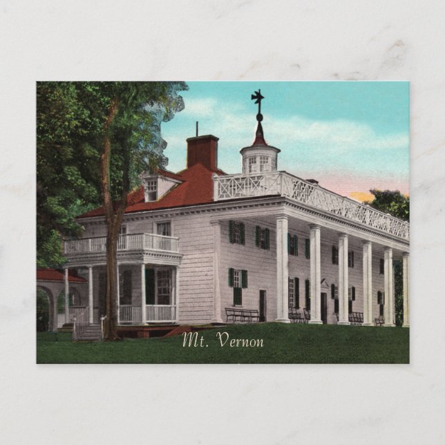 Carte postale Vintage Mt. Vernon (Devant)